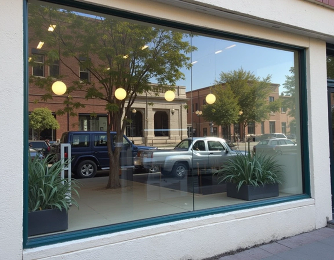 Shop front after cleaning